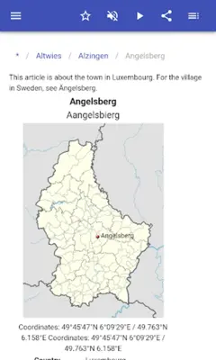 Cities in Luxembourg android App screenshot 11